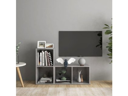 vidaXL TV skříňky 2 ks betonově šedé 72x35x36,5 cm kompozitní dřevo