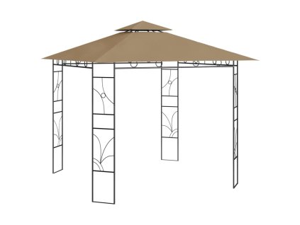vidaXL Altán 3 x 3 x 2,7 m taupe 160 g/m²