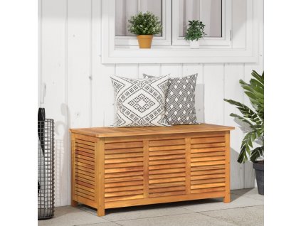vidaXL Zahradní úložný box s lamelami 113 x 50 x 56 cm masivní akácie