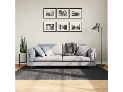 vidaXL Koberec IZA krátký vlas skandinávský vzhled antracit 140x200 cm