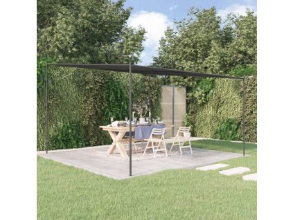 vidaXL Stříška antracitová 4 x 4 m 180 g/m² textil a ocel