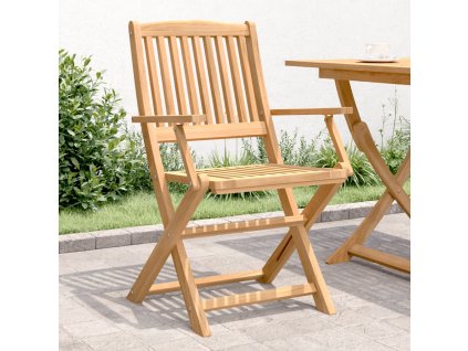 vidaXL Skládací zahradní židle 4 ks 57,5 x 54,5 x 90 cm masivní akácie