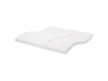 vidaXL Pěnová matrace bílá 200 x 200 cm 7 zón tvrdost 20 ILD