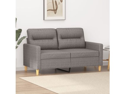 vidaXL 2místná pohovka taupe 120 cm textil