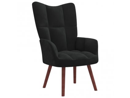 vidaXL Relaxační křeslo černé samet