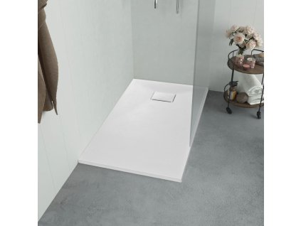 vidaXL Sprchová vanička SMC bílá 120 x 70 cm