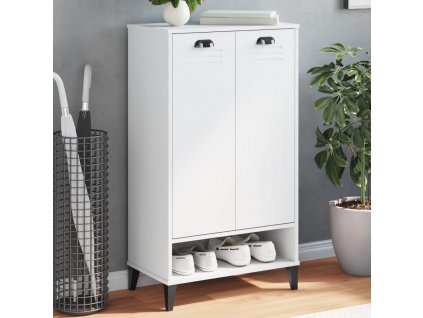 vidaXL Botník VIKEN bílý kompozitní dřevo