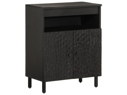 vidaXL Odkládací skříňka černá 60x33x75 cm masivní mangovníkové dřevo
