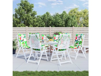 vidaXL Podušky na židli s vysokým opěradlem 6 ks vícebarevné oxford