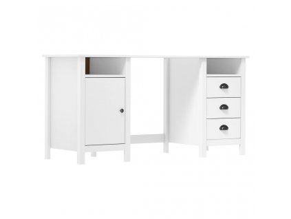 vidaXL Psací stůl Hill bílý 150 x 50 x 74 cm masivní borové dřevo