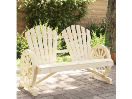 vidaXL Zahradní židle Adirondack 2místná masivní jedlové dřevo