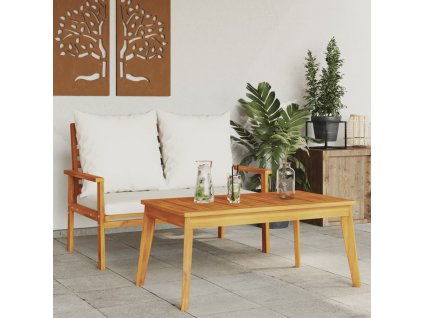 vidaXL Zahradní set s poduškou masivní akáciové dřevo