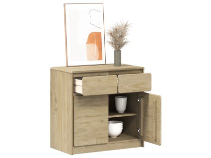 vidaXL Příborník SAUDA dub 80 x 43 x 75,5 cm masivní borové dřevo