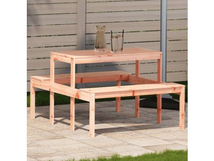 vidaXL Piknikový stůl 110 x 134 x 75 cm masivní dřevo douglasky