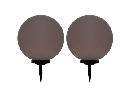 vidaXL Zahradní solární lampy 2 ks LED kulovité 40 cm RGB