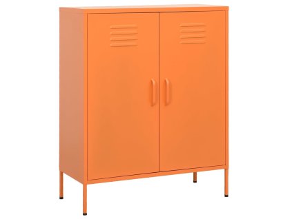 vidaXL Úložná skříň oranžová 80 x 35 x 101,5 cm ocel