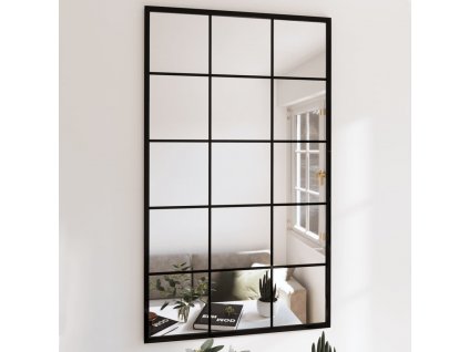 vidaXL Nástěnná zrcadla 6 ks černá 100 x 60 cm kov