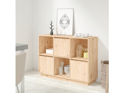 vidaXL Příborník 110,5 x 35 x 80 cm masivní borové dřevo