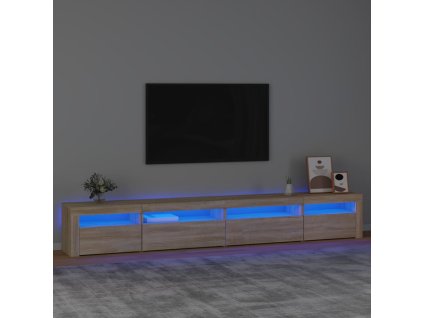 vidaXL TV skříňka s LED osvětlením dub sonoma 270 x 35 x 40 cm