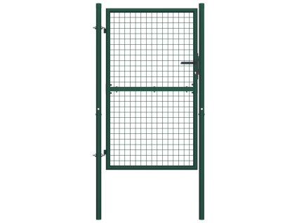 vidaXL Plotová branka ocel 100 x 175 cm zelená