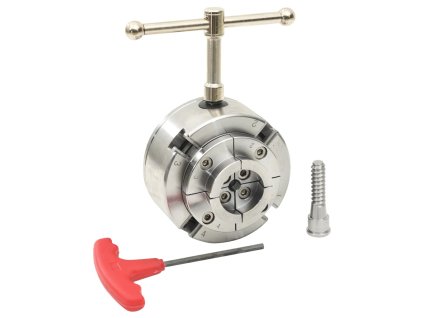 vidaXL 4čelisťové sklíčidlo na dřevo konektor M33 ocel stříbrné 96 mm