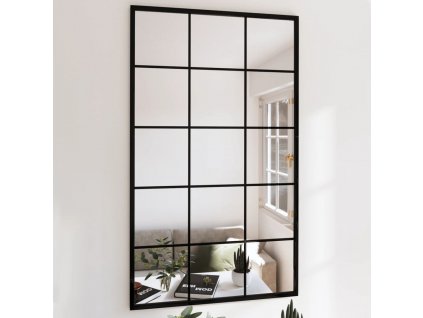 vidaXL Nástěnná zrcadla 4 ks černá 100 x 60 cm kov