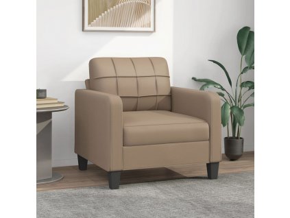 vidaXL Křeslo cappuccino 60 cm umělá kůže