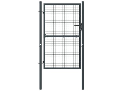 vidaXL Pletivá zahradní branka pozinkovaná ocel 100 x 175 cm šedá