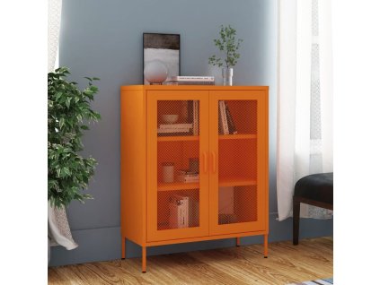vidaXL Úložná skříň oranžová 80 x 35 x 101,5 cm ocel