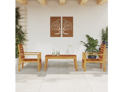 vidaXL 3dílná sada zahradního nábytku masivní akáciové dřevo