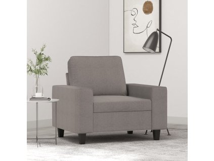vidaXL Křeslo taupe 60 cm textil