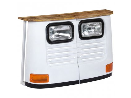 vidaXL Příborník Kamion z masivního mangovníkového dřeva bílý