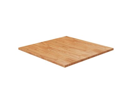 vidaXL Čtvercová stolní deska světle hnědá 80x80x2,5 cm ošetřený dub