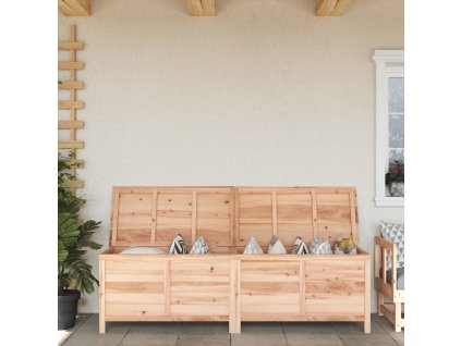 vidaXL Zahradní úložný box 198,5 x 50 x 56,5 cm masivní jedlové dřevo