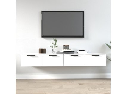 vidaXL Nástěnné skříňky 2 ks bílé 68 x 30 x 20 cm kompozitní dřevo