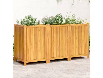 vidaXL Zahradní truhlík s vložkou 150x50x75 cm masivní akáciové dřevo