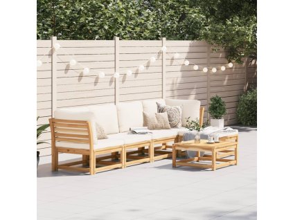 vidaXL 6dílná zahradní sedací souprava s poduškami masivní akácie