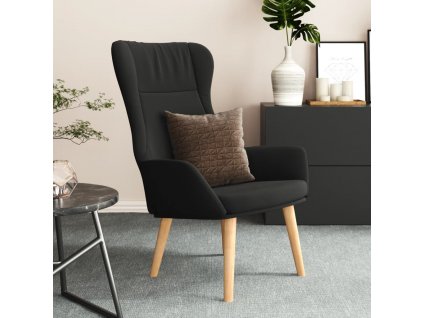 vidaXL Relaxační židle černá textil