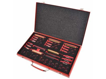 vidaXL sada na opravu závitů žhavících svíček, 63 kusů M8 M9 M10 M12