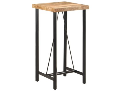 vidaXL Barový stůl 55 x 55 x 107 cm masivní mangovník a železo