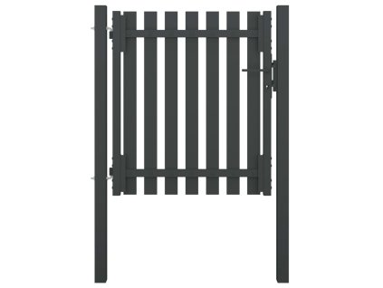 vidaXL Zahradní plotová branka ocelová 100 x 75 cm antracitová