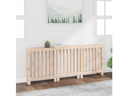 vidaXL Kryt na radiátor210x21x85 cm masivní borové dřevo