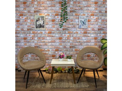 vidaXL 3D nástěnné panely design červené cihly 10 ks EPS