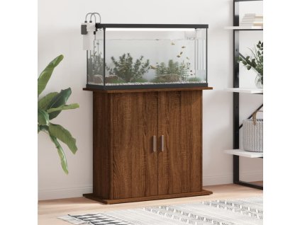 vidaXL Stojan na akvárium hnědý dub 81 x 36 x 73 cm kompozitní dřevo