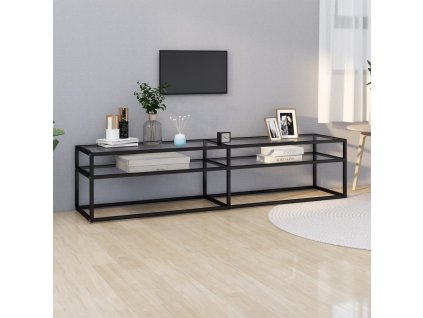 vidaXL TV stolek průhledný 180 x 40 x 40,5 cm tvrzené sklo