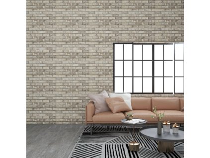 vidaXL 3D nástěnné panely design pískové cihly 10 ks EPS