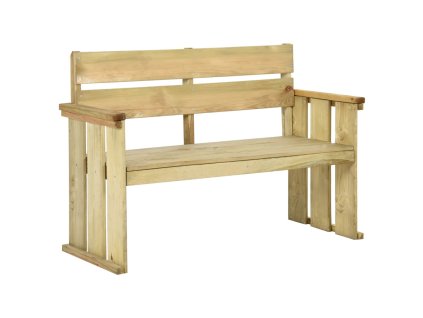 vidaXL Zahradní lavice 121 cm impregnované borové dřevo