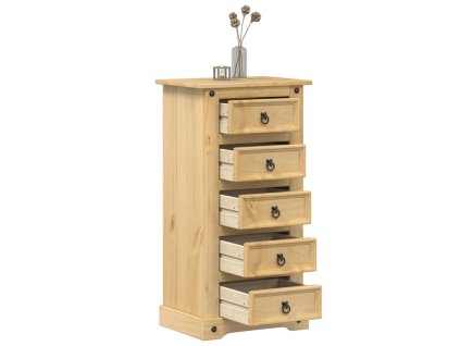 vidaXL Noční stolek Corona 53 x 39 x 103 cm masivní borové dřevo