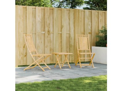 vidaXL Skládací zahradní židle 2 ks 46 x 66 x 99 cm bambus