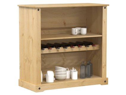 vidaXL Skříňka na víno Corona 107,5x51x105,5 cm masivní borové dřevo